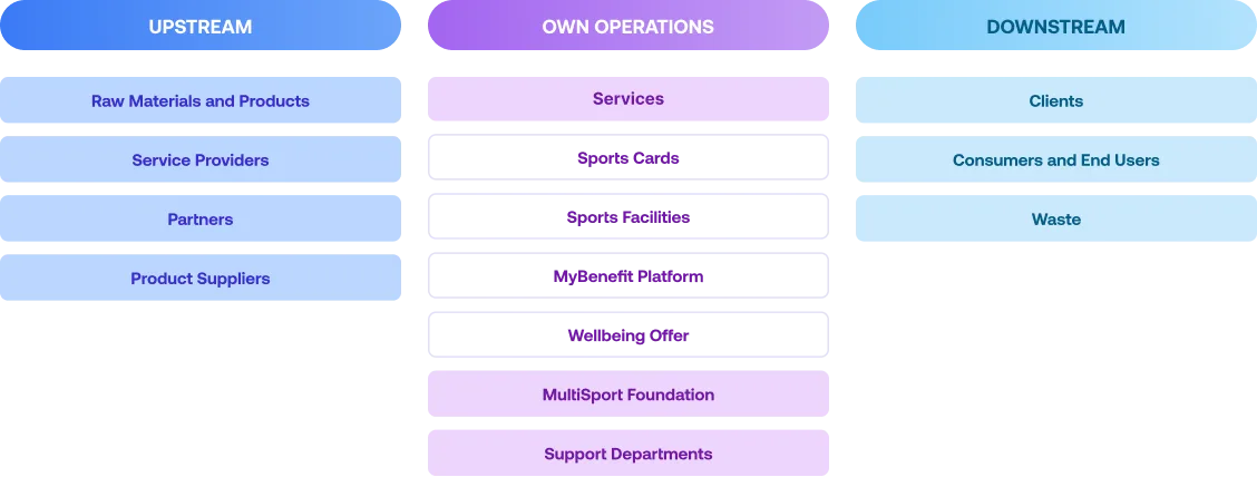 Key elements of the Benefit Systems Group value chain